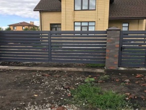 Забор жалюзи 72 метра фото в Орехово-Зуево